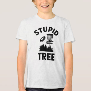 Funny Disk Golf Quote Stupid Träd T Shirt