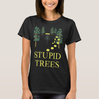 Funny Disk Golf Stupid Träd Frisbee Golfing T Shirt