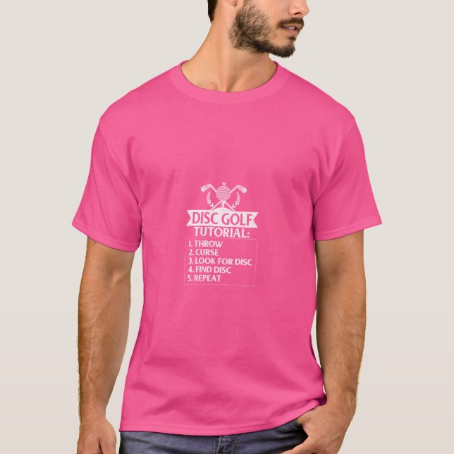 Funny Disk Golf T Shirt (Framsida)