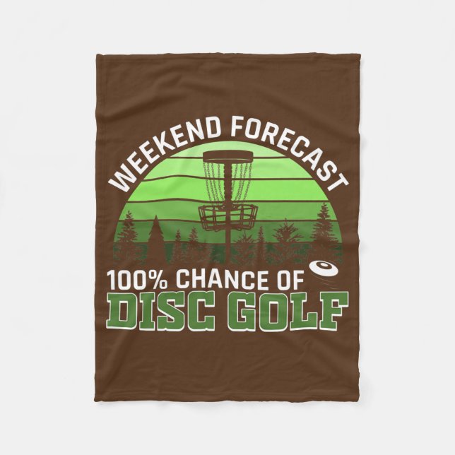 Funny Disk Golfer Disk Golf Pun Gear Disk Golfing Fleecefilt (Framsidan)