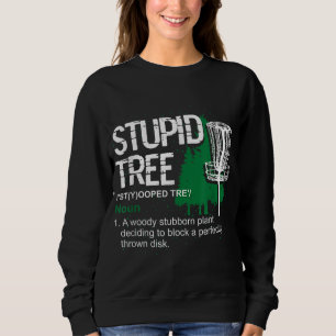 Funny Disk Golfer Gift utomhussport Stupid Träd T Shirt