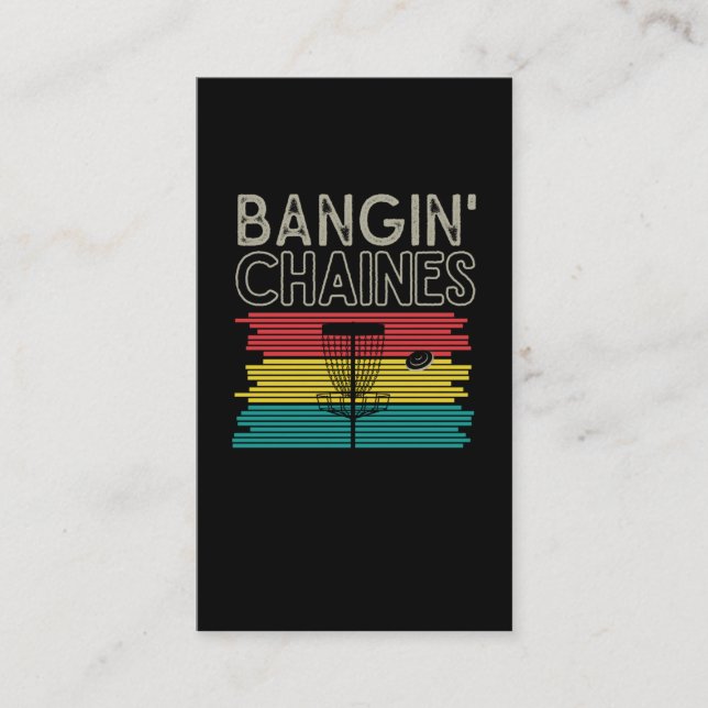 Funny Disk Golfing Sport Frisbee Disk Golf Player Visitkort (Framsida)