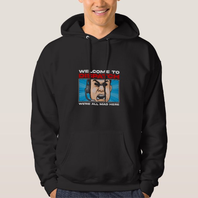 Funny Dispatcher akut Communications 911 Hoodie (Framsida)