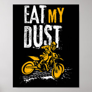Funny Distress Motocross-citat Dirt Bike Biker G Poster