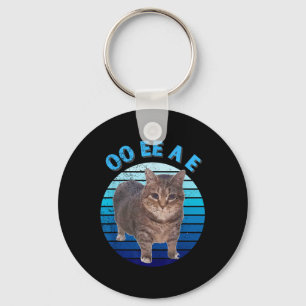 Funny Distress Oiia Cat Spinning Cat Oi Oi Uiaa Nyckelring