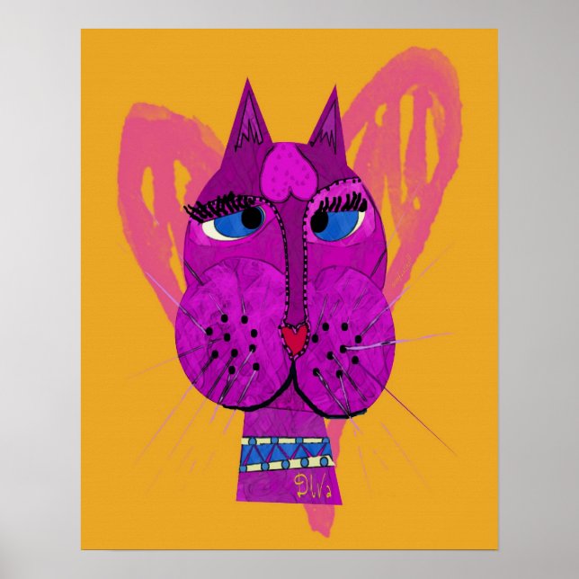 Funny Diva Kattunge Poster (Framsidan)