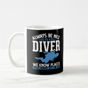 Funny Diver-Dyka Kaffemugg