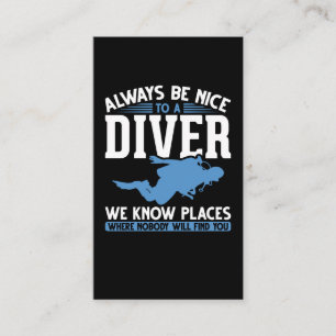 Funny Diver-Dyka Visitkort