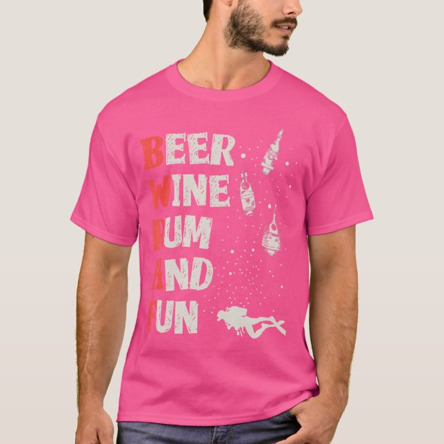 Funny Diving Dive Buddy Check Bwarf T Shirt (Framsida)