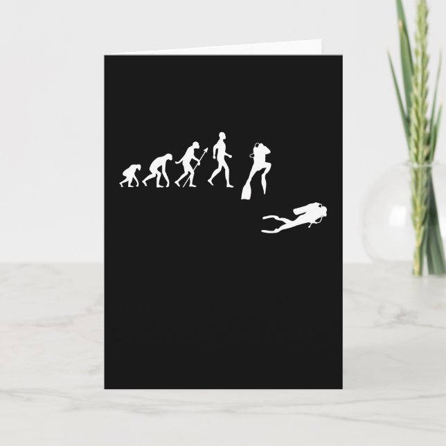 Funny Diving Sea Dive Gift for Diver Kort (Framsida)