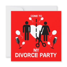 Funny Divorce party Inbjudan