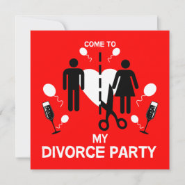 Funny Divorce party Inbjudan