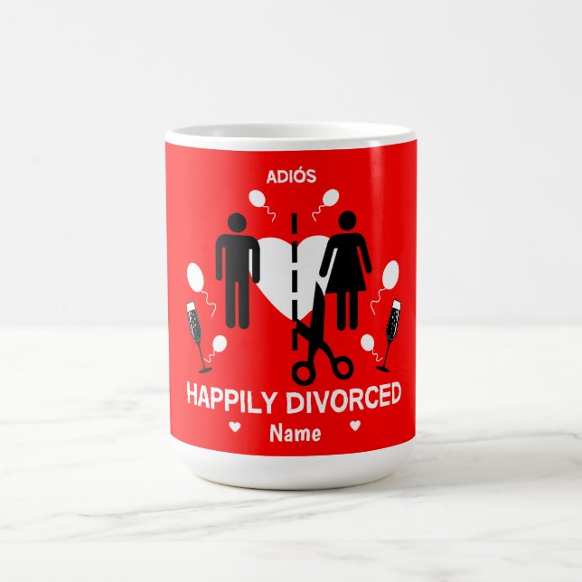 Funny Divorce Party T-Shirt Latte Mugg (Center)