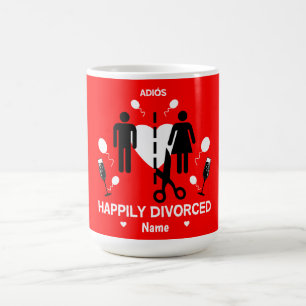 Funny Divorce Party T-Shirt Latte Mugg
