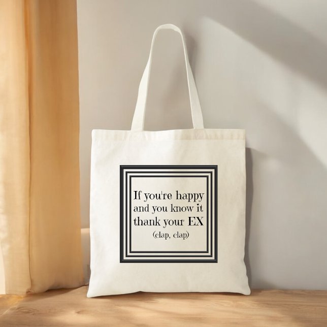 Funny Divorce Quote Gift Tygkasse (Skapare uppladdad)