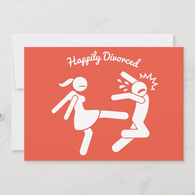 Funny Divorce Sympathy Gifts Julkort (Framsida)