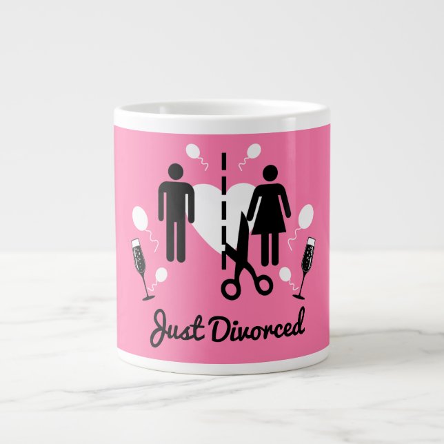 Funny Divorce Sympathy Gifts Jumbo Mugg (Framsidan)