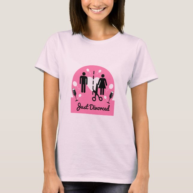 Funny Divorce Sympathy Gifts T Shirt (Framsida)