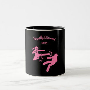 Funny Divorce Sympathy Gifts Två-Tonad Mugg