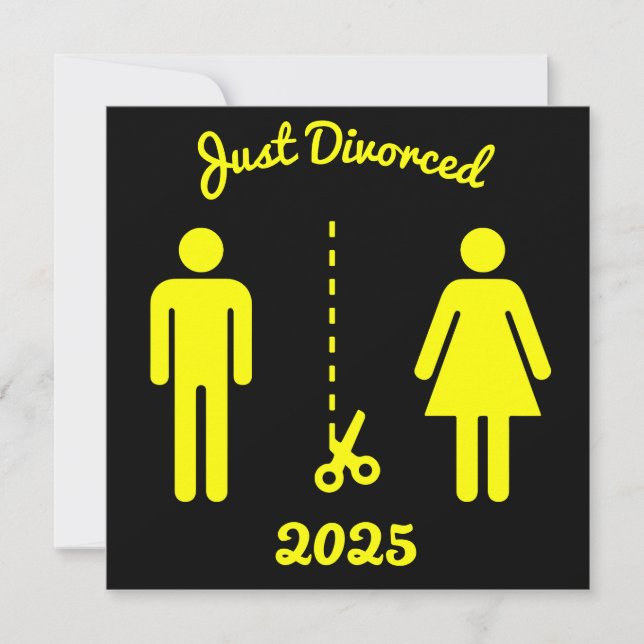 Funny Divorce Sympathy Party Kort (Framsida)