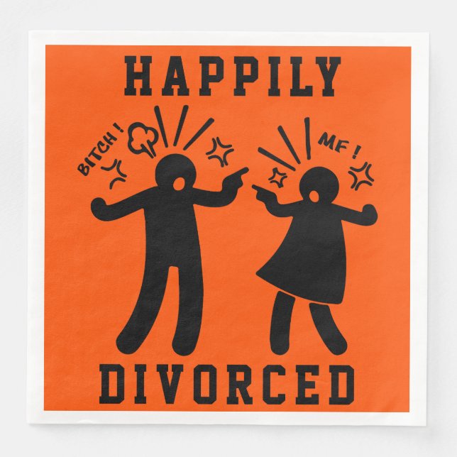 Funny Divorce Sympathy Party Pappersservett (Framsida)