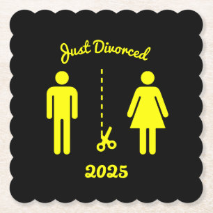 Funny Divorce Sympathy Party Underlägg Papper