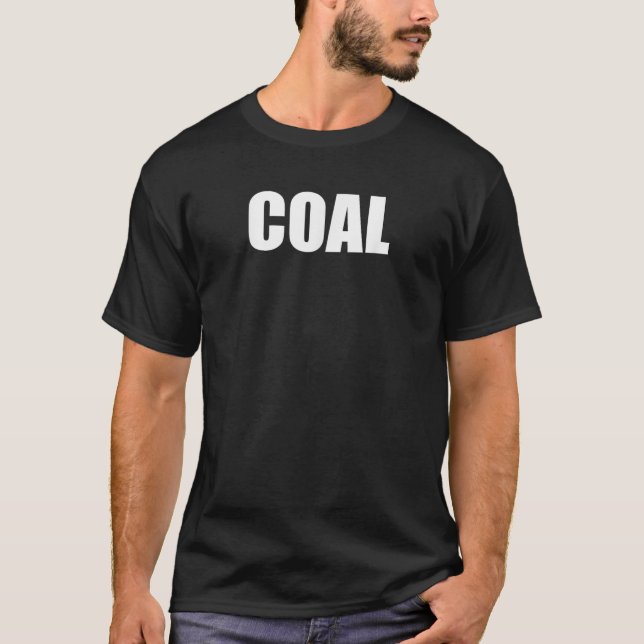 Funny DIY Coal-juldräkt T Shirt (Framsida)