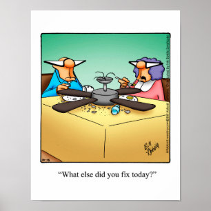 Funny DIY Home Repair Humor Poster