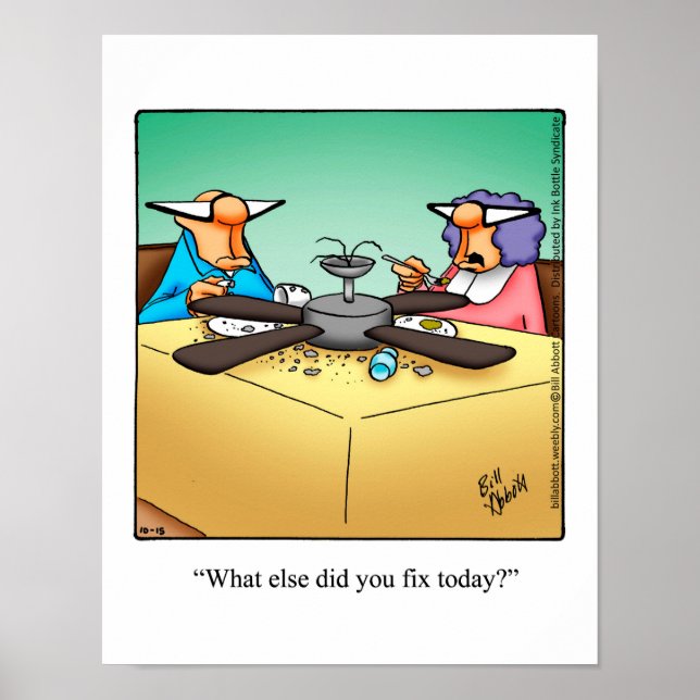 Funny DIY Home Repair Humor Poster (Framsidan)