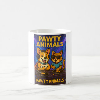 - Funny DJ Cat och Hund Mugg