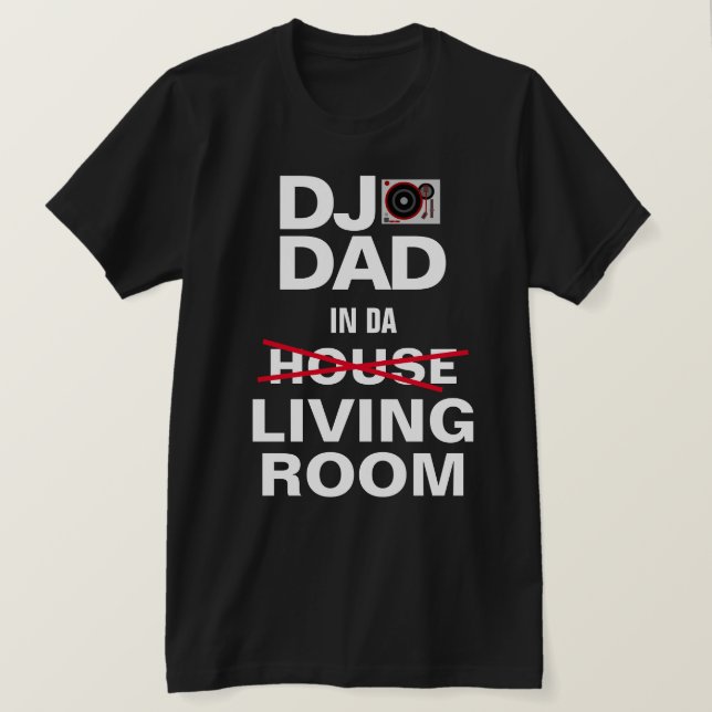 Funny DJ Pappa T-Shirt (Design framsida)