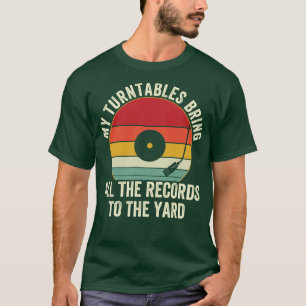 Funny DJ Turntable Design Disk Jockey T Shirt