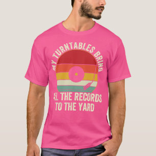 Funny DJ Turntable Design Disk Jockey T Shirt