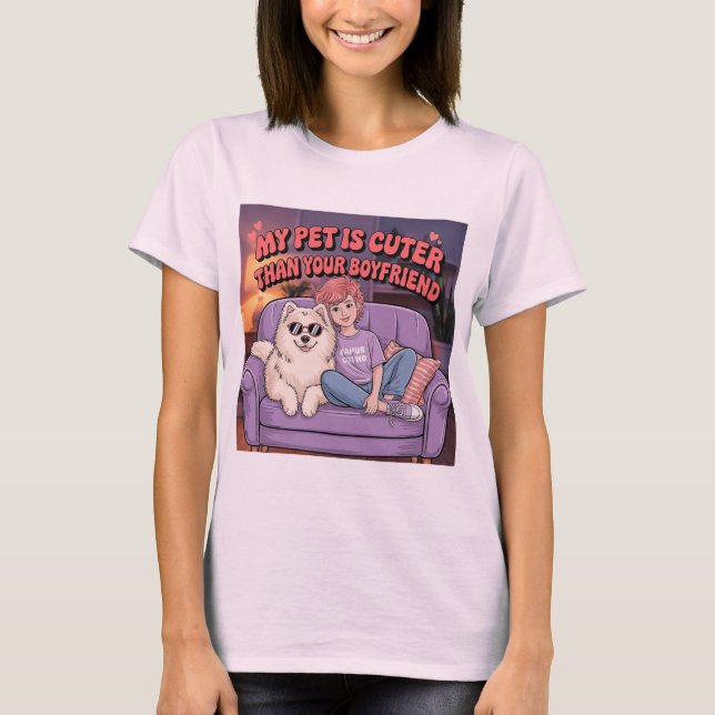 Funny Djurälskare Shirt T (Framsida)