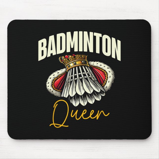 Funny Dminton Player Kärlek Shuttle Design 11 Musmatta (Framsidan)