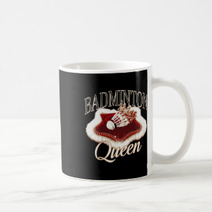 Funny Dminton Player Kärlek Shuttle Design 9 Kaffemugg