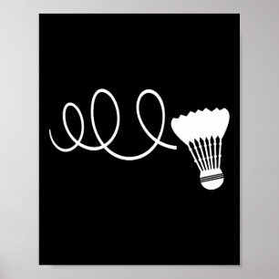 Funny Dminton Player T Shirts Shuttle Tee Poster