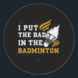 Funny Dminton Shirt Manar Women Dminton Player 10 Runt Klistermärke<br><div class="desc">Funny Dminton Shirt Manar Women Dminton Player 10</div>