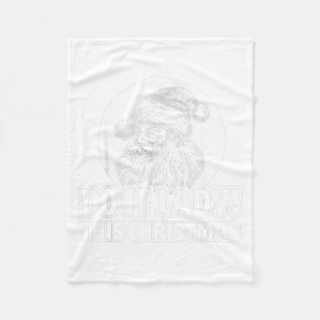 Funny Do It This Christmas Holiday Festive  Fleecefilt (Framsidan)