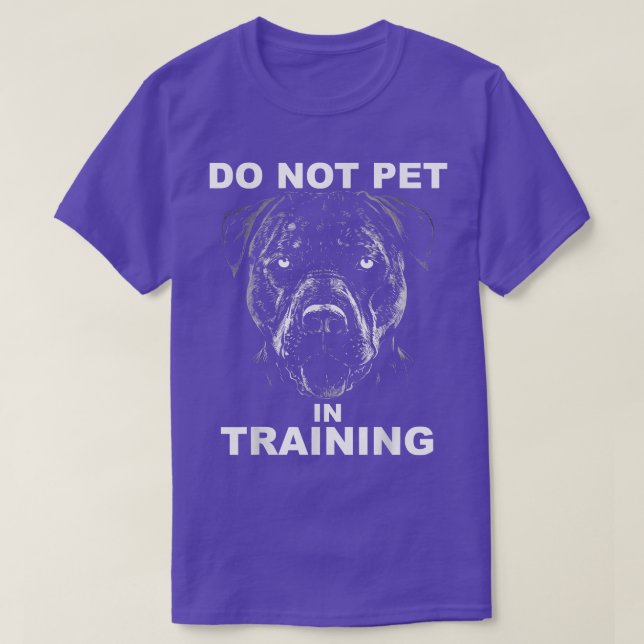 Funny Do not pet Pit Bull Dog Training  T Shirt (Design framsida)