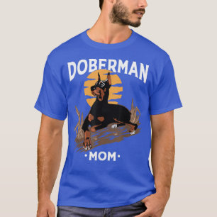Funny Doberman Mamma Art for Women Girl Hund älska T Shirt