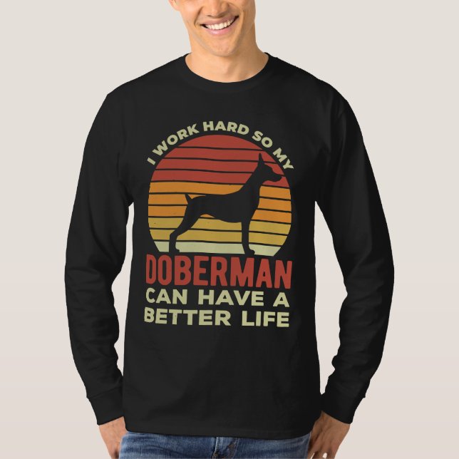 Funny Doberman Pinscher T Shirt (Framsida)
