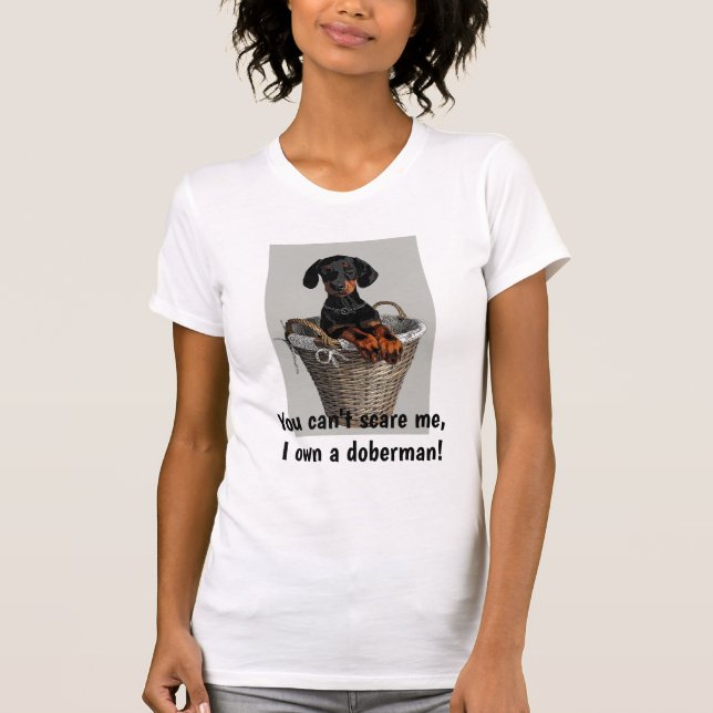 Funny Doberman T-shirt (Framsida)