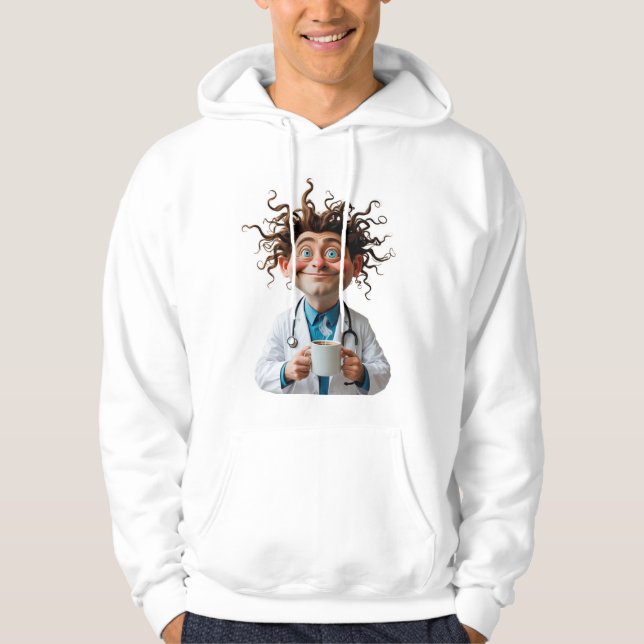 Funny Doctor Coffee Hoodie (Framsida)