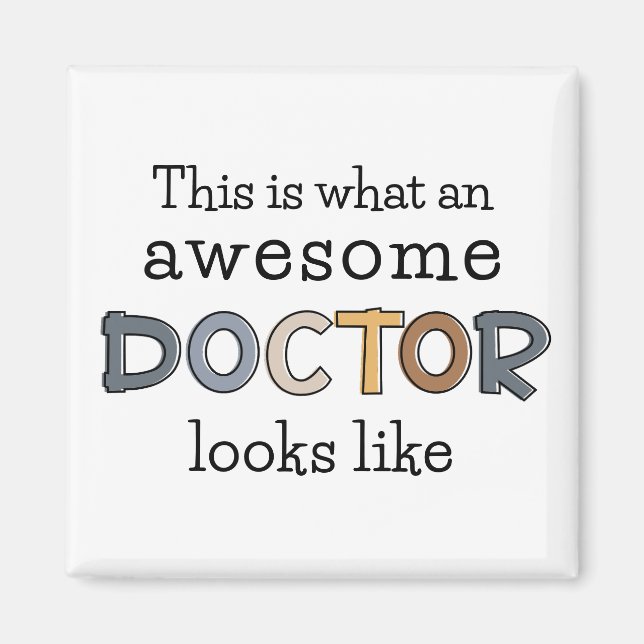 Funny Doctor Gifts | FANTASTISK DOKTOR Magnet (Framsidan)
