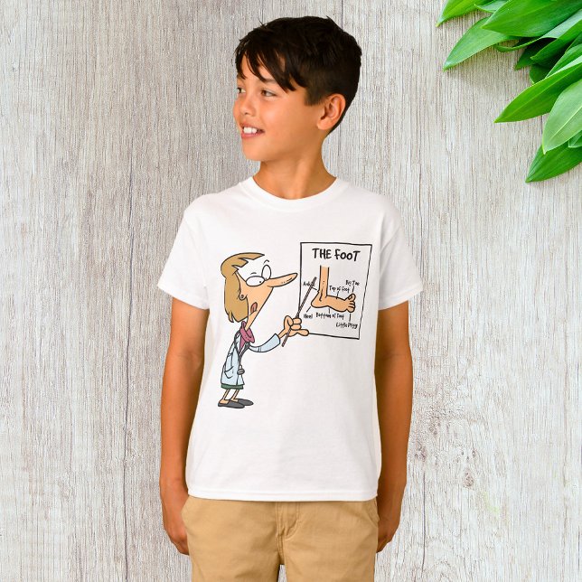 Funny Doctor Teaching Foot Anatomy T Shirt (Skapare uppladdad)