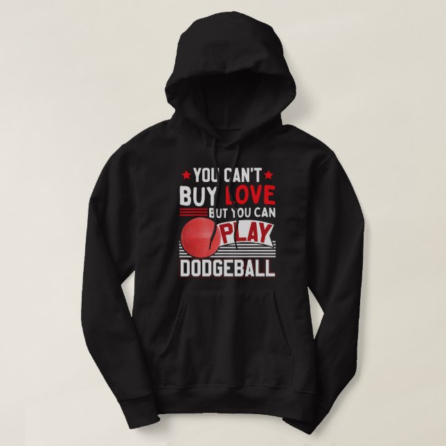 Funny Dodgeball Player 1 Hoodie (Design framsida)