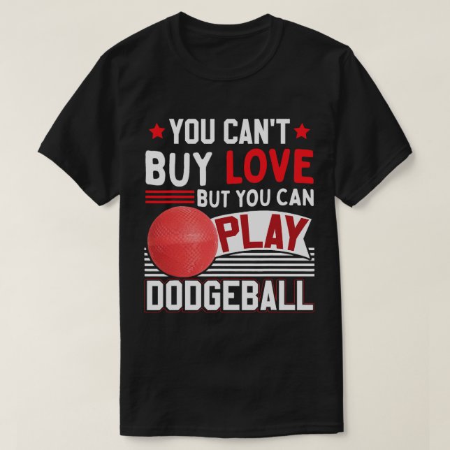Funny Dodgeball Player 1 T Shirt (Design framsida)