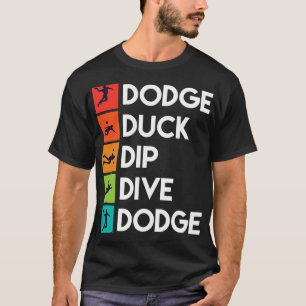 Funny Dodgeball Player citerar Apparel Dodge Boll T Shirt