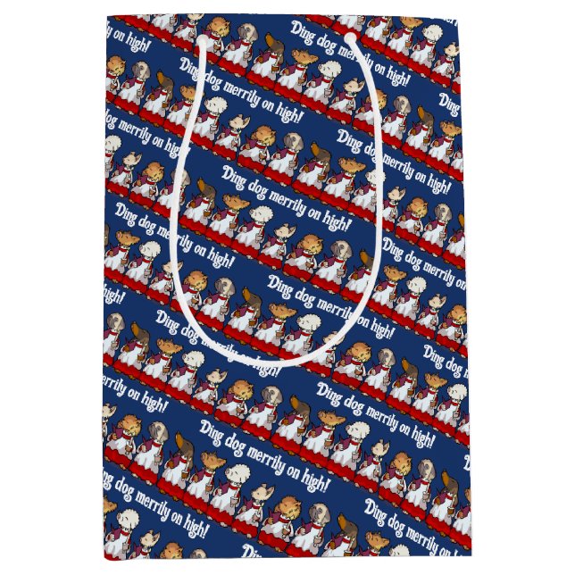 Funny Dog Choir Ding Dog Xmas Carol Pun Cartoon (Framsidan)